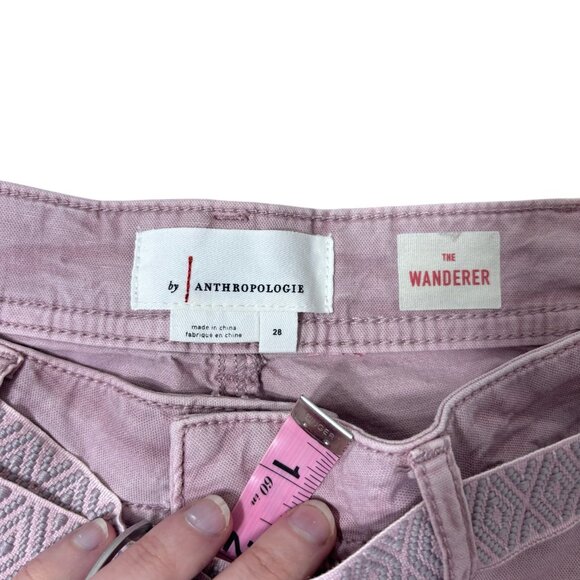 Anthropologie The Wanderer Belted Pink Cargo Pants Utility Pants Size 28 - Picture 7 of 8